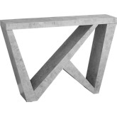 48" Hall Console Table in Cement-Look Finish